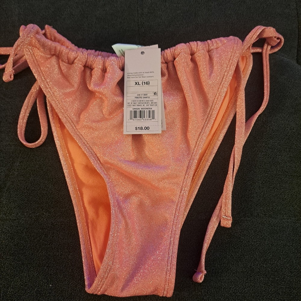 Shimmering Pink Bikini Bottom